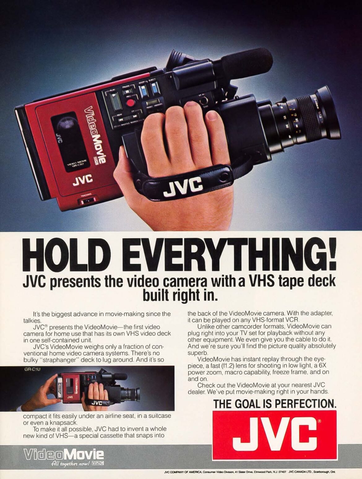 JVC VideoMovie VHS-C Video Camera